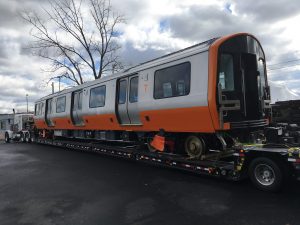 Bayside Heavy Haul of New Orange Red Line Vehicles